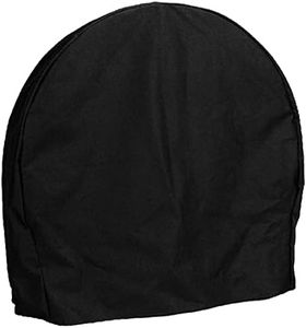 Sunnydaze Firewood Log Hoop Cover - Heavy-Duty Outdoor Weather-Resistant Polyester with PVC Backing - 24-Inch - Black