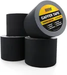 Lockport Black Gaffers Tape 4 inch x 30 Yards - 4 Pack Pro Black Gaff Tape - No Residue, Water Resistant, Non-Reflective, Easy Tear - Multipurpose Photography, Filming, Stage, Production, and More