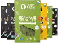 The Only Bean - Soy, Black Bean, and Edamame Spaghetti & Fettuccine - Gluten Free Pasta, Keto Low Carb Pasta Noodles, Protein Pasta, Organic Healthy Noodles, Vegan Pasta - 8 oz (6 Pack) (Variety Pack)