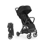 Inglesina Quid Stroller, Onyx Black - Compact, Airplane Travel Stroller for Babies & Toddlers 3 Months to 50 lbs - Lightweight - Easy to Open - BPA Free