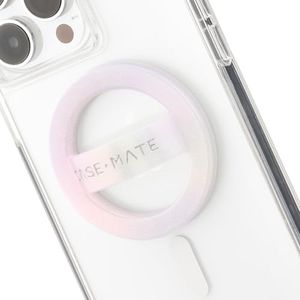 Case-Mate Magnetic Phone Grip [Loop Grip] - Removable Magnetic Phone Ring Holder For Hand - Soft Ultra Thin Collapsible MagSafe Phone Holder for iPhone 14 Pro Max/ 13 Pro Max/ 12 Pro Max - Soap Bubble