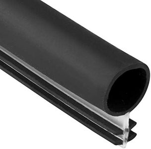 Window Weatherstrip Seal 5/16" Bulb Bubble Kerf Mount 4 Colors & 6 Length Options (10', Black)
