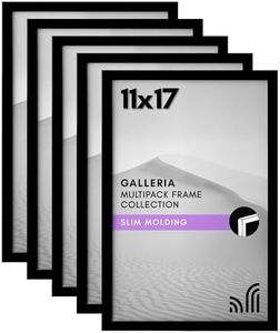 Americanflat 11x17 Gallery Wall Frame Set of 5 in Black - Picture Frames Collage Wall Decor with Plexiglass Cover and Hanging Hardware - Gallery Wall Frame Set for Horizontal or Vertical Display