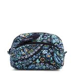 Vera Bradley Women's Mini Cosmetic Makeup Organizer Bag, Dreamer Paisley-Recycled Cotton, One Size