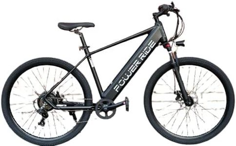 Power-Ride PRO Electric Mountain Bike for Adults, 19" Aluminum, 27.5" Wheel, 250W Ebike Motor, 36V 10.4AH Battery, 7 Speed TXZ500 Shimano Gear System