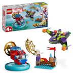 LEGO Marvel Spidey and his Amazing Friends Spidey vs. Green Goblin Super Hero Building Toy with Minifigures, Gift for 4 Plus Year Old Kids, Boys, Girls & Fans of Spider-Man and Cool Vehicles 10793