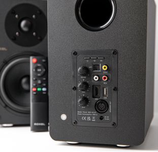 Roxel Onyx Bookshelf Speakers – Black Stereo Audio Pair