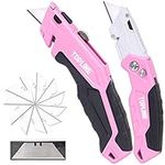 TOPLINE 2-Pack Pink Utility Knife S