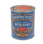 ICI Hammerite 5092824 Direct to Rust Metal Paint - Smooth Red Finish 750ML