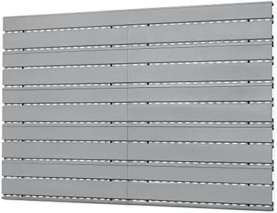 Savior Equipment Wall Rack System Heavy-Duty Steel Slatwall Panels Wall Mount Storage, 5 or 10 Pieces Modular Firearms Gun Wall Gear Accessories Organizer