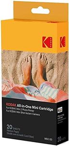 KODAK Mini 2 Photo Printer Cartridge MC All-in-One Paper and Color Ink Cartridge Refill - Compatible with Mini Shot Camera, Mini 2 Printer (Not Original Mini) 50 Pack (Packaging May Vary)