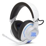 JBL Quantum 910P Wireless Bluetooth Gaming Headset with Microphone for Playstation, Compatible with Other Consoles, 39-Hour Battery Life, White