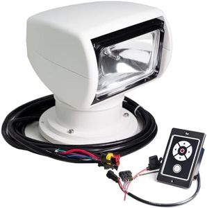 Boat Spotlights, 100W Remote Control Spotlights for Boat Truck, Boat Search Lights Marine Boat Search Lights Marine 360° Rotate Halogen Searchlight Spotlight Searchlight 12V