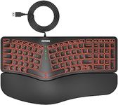 Arteck Ergonomic USB Wired Keyboard