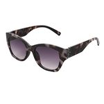 NINE WEST Women's Alivia Sunglasses, Tortoise, 53 mm