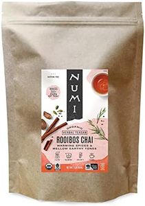 Numi Organic Rooibos Chai Tea, 16 Ounce Pouch, Loose Leaf Herbal Tea, Brews 200 Cups, Caffeine Free (Packaging May Vary)