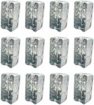 Qlvily 12 Packs 4x2 Inch Metal Elec