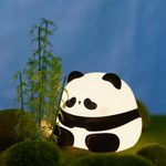 URAQT Panda Night Light, LED Soft Panda Novelty Light, 3 Level Dimmable Toddler Night Light, Rechargeable Touch Light for Breastfeeding Toddlers Baby Decoration(Cute Panda)