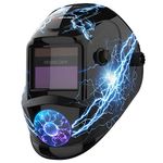 YESWELDER True Color Solar Powered Auto Darkening Welding Helmet, Wide Shade 4/9-13 for TIG MIG ARC Weld Hood Helmet LYG-L500A-A