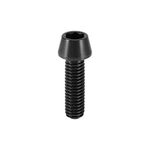 Vbestlife M6 x 16mm/20mm Titanium Ti Bolts, New Titanium Alloy Tapered Head Bolt Screw with Washer Cycling Accessory for Mountain Bicycle Bike(M6X20-Black)