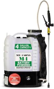 Backpack Sprayer MY4SONS M4 4-Gallon Cordless Battery Powered Compatible w/Milwaukee 18V - 100 PSI Pump - Liquid Sprayer Backpack - Heavy Duty Electric Spray for Lawn, Garden - (Battery NOT Included)