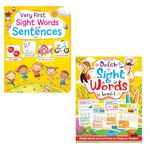 Dreamland Set of 2 Book Very First Sight Words Sentences Level - 1 Book with Dolch Sight Words Level 1- Simple Words and Activities for Beginner Readers for Kids Age 4 -8 years |Early Learning Book