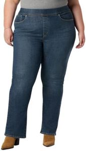 Levi Strauss Signature Gold Women's Totally Shaping Pull-on Bootcut Jeans High-Rise Stretch Denim (Also Available in Plus Size), (New) Whisper Blue, 26 Long Plus