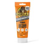 Gorilla Heavy Duty White Grab Adhesive 200ml Tube – All-Purpose, Ultra-High Strength, Holds Instantly, 100% Waterproof & temperature resistant