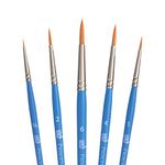 Princeton Select Artiste, Series 3750, Paint Brush for Acrylic, Watercolor and Oil, Set of 5