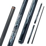 CRICAL Carbon Fiber Jump Break Cue Series 3 Piece Jump Cue Professional Powerful Break Cue with 13mm Tip and Uni-loc Joint for Competitions