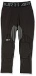 Under Armour Men's Full Length Basketball Tights, Padded Knee Protection, Adult Sizes Black