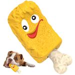 RUXAN Dog Toys for Aggressive Chewers - Indestructible Dog Chew Toys with Milk Flavor, Tough Natural Rubber Interactive Dog Treat Toy for Medium/ Large Dogs Chew Chase and Fetch