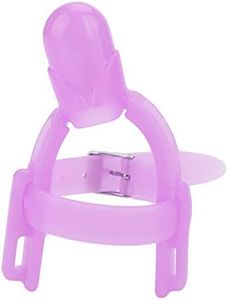 Thumb Sucking Finger Protector, 2colors Adjustable Biting Teether Soft Silicone Finger Guard for Babies Infant(Purple)