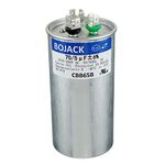 BOJACK 70+5uF 70/5MFD ±6% 370V/440V CBB65 Dual Run Circular Start Capacitor for AC Motor Run or Fan Start or Condenser Straight Cool or Heat Pump air Conditioner