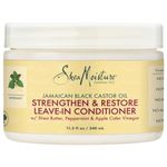 SHEA MOISTURE Strengthen Grow & Restore Leave In Peppermint Conditioner For Oily Hair, 454G,1 Count