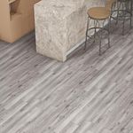 Plantex SPC Tiles for Floor(Sample Plank)/Interlocking Sound Insulated Floor Tiles/Click N Lock Wooden Flooring for Livingroom/Kitchen/Office - Classic Scarbo Rough (Water&Fire Resistant)