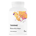 Thorne Betaine HCL & Pepsin - Digestive Enzymes for Protein Breakdown and Absorption - 225 Capsules