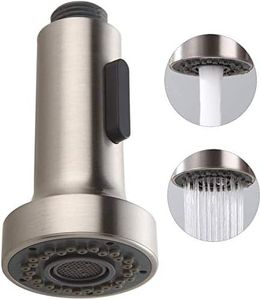 HOMELODY Pull Down Faucet Replacement Head, 2 Functions Kitchen Faucet Sprayer Head, G 1/2 Pull Out Spray Head for Kitchen Faucet, Brushed Nickel Kitchen Sink Faucet Head