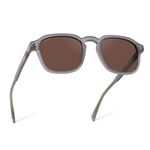 WearMe Pro Men's Large Polarized Square Sunglasses: Modern Retro Style with Unique Color Combos, Moonrock Grey / Brown Lens