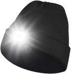 Stycizom Beanie Hat with Light, Unisex Hands Free Rechargeable LED Headlamp Hat, for Men Women Upgraded Flashlight Hat