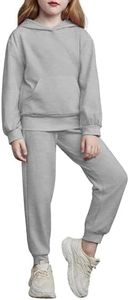 Arshiner Baby Girls Pants Set Hooded Solid Sweatshirt Top with Pocket and Elastic Waist Pants 2Pcs Outfits Fall Winter Suit