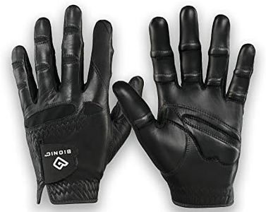 Bionic GGNBMRS Men's StableGrip with Natural Fit Black Golf Glove, Right Hand, Small