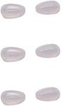 Lot of 3 Pairs NicelyFit Clear Nose Pads for Oakley Eyeglass Frames Keel Tincan Tinfoil Tailpin Caveat Feedback Holbrook Metal Tailback etc