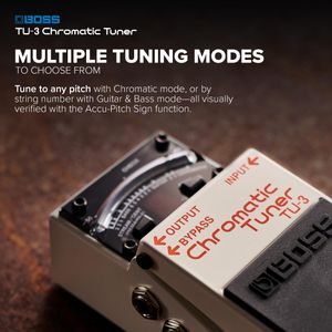 BOSS TU-3 Chromatic Guitar Tuner Pedal – Compact Stompbox