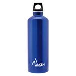 LAKEN Futura Water Bottle with Narrow Mouth, Single Wall Lightweight Aluminum BPA Free, Leak-Proof Screw Cap, 0.75L, Blue