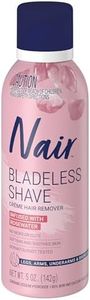 Nair Bladeless Shave Rosewater Hair Remover Cream - Long-lasting Hair-free Skin - Softens and Soothes Skin - Hair Removal Cream for Legs, Arms, Underarms and Bikini area - All Skin Types - 142 g