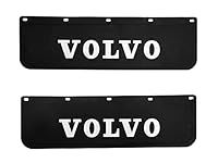 Truck 2 pcs Mud Flaps for VOLVO Lorry Rigid Trailer in Black Heavy Duty Rubber with 3D Embossed Inscription 60x18cm/23.6x7in