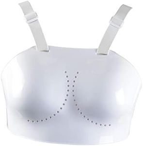 Deevoka Breast Protector Adults Kids Body Protective Adjustable Strap Karate Fencing Sports Guard for Baseball, Rugby, Boxing, Sanda, Kickboxing, Women L 95-99cm