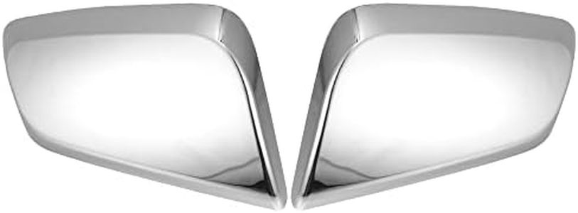 X AUTOHAUX 1 Pair Exterior Triple Chrome Plated Half Mirror Cover Cap Overlay for Chevrolet Impala 2014-2020