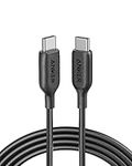 Anker USB C Cable 100W 6ft, Powerline III USB C to USB C Charger Cable 2.0, Type C Charging Cable for MacBook Pro, iPhone 17/16/15, iPad Pro, Samsung Galaxy,and More (Black)
